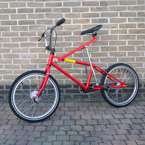 gekke fietsen bewegend zadel