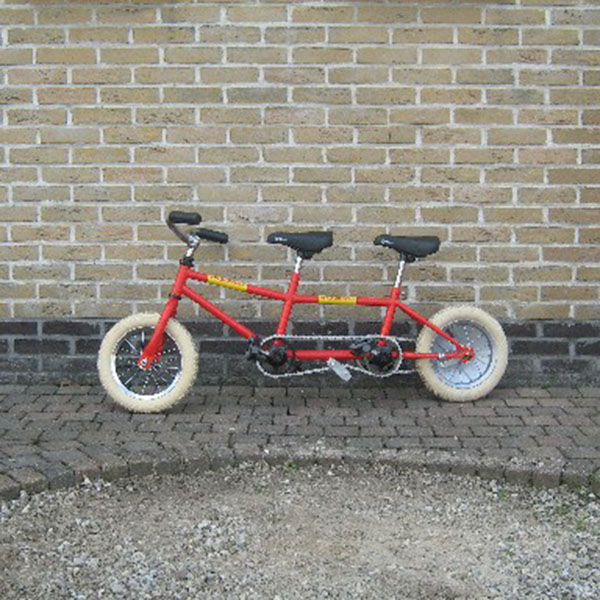 Gekke fietsen mini tandem